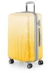 Suitline - Reisekoffer mittelgroß mit Erweiterung, Trolley Hartschale glänzend Farbverlauf, 4 Rollen,TSA, Safari Sunrise
