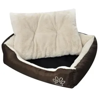 vidaXL Hundekorb vidaXL XXL 80 x 21 cm braun-beige
