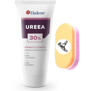 Eladerm Urea Creme 30% 100ml Harnstoff-Creme, Keratose, Psoriasis, Hautreizungen Dermatitis, Juckreiz, repariert trockene und rissige Haut, Schuppenflechte Hilfe entfernen Narben, effektive Fußcreme