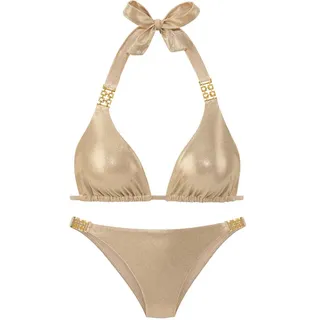 LASCANA Triangel-Bikini Damen gold Gr.42 Cup A/B