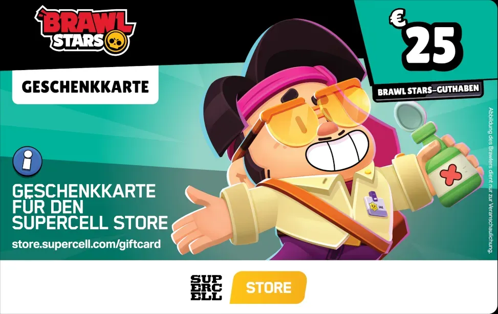 Brawl Stars Geschenkkarte 25€