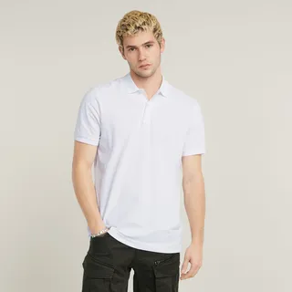 G-Star Dunda Slim Kurzarm-poloshirt White S