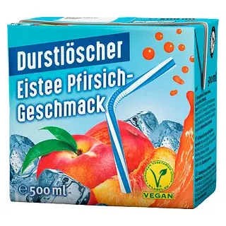DURSTLÖSCHER Eistee Pfirsich Fruchtsaftgetränk 0,5 l