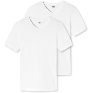 SCHIESSER UNCOVER by SCHIESSER Herren T-Shirts im Pack - Vorteilspack, V-Ausschnitt, S-3XL Weiß L