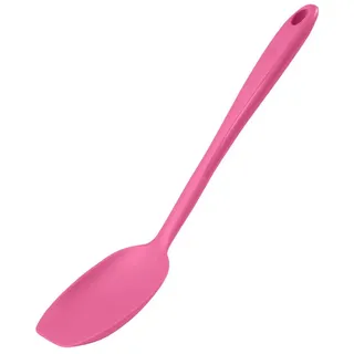 KOCHBLUME Soßenlöffel L | Premium-Silikon & BPA frei| Hitzebeständig | Spülmschinenfest | 30cm | Farbe: pink
