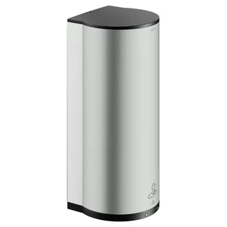 KEUCO PLAN Sensor-Desinfektionsmittelspender für Flüssigdesinfektion und Desinfektionsgel, LED-Füllstandanzeige, 14987210037, Farbe: Edelstahl-finish / schwarz