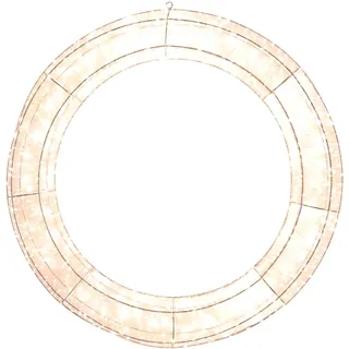 expo-bˆrse X-MAS Art Collection LED Lichtkranz XXL auf Metallring ÿ 70 cm 1800 LED Deko Kranz Türkranz Timer