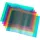 Schulheft Heftumschlag Hefthülle A4 Farbe transparent rot