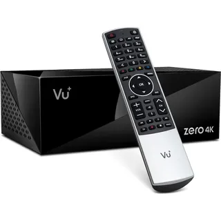 VU+ Plus Zero 4K BT DVB-C/T2 Kabel Receiver (mit Bluetooth-Fernbedienung, Linux, HbbTV, LAN) - Schwarz