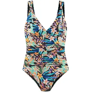 SUNSEEKER Badeanzug Damen schwarz bedruckt Gr.42 Cup C