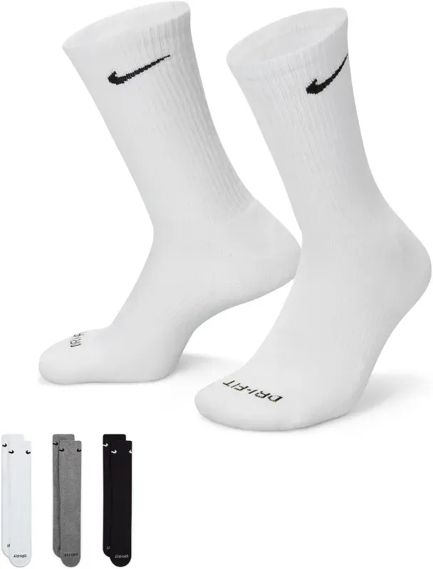 3er Pack NIKE Everyday Plus Cushioned Crew Trainingssocken 964 - multi-color 34-38