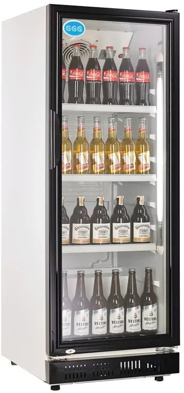 GGG - Flaschenkühlschrank, 230 Liter, schwarz, 530x635x1442 mm