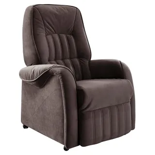 HIMOLLA Fernsehsessel FRED Polyester 78 x 107 x 93 cm Braun elektrisch mit Aufstehhilfe