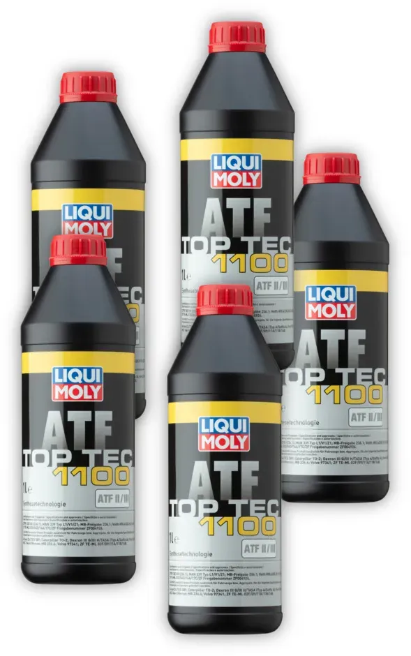 5x Getriebeöl LIQUI MOLY 3651 Top Tec ATF 1100 Automatikgetriebeöl Automatik Öl 1L