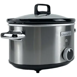 Crock-Pot CSC028X-01 Schongarer Slow Cooker 3,5l Edelstahl 3-4 Personen