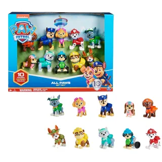 Spin Master PAW Patrol Action Pack Pups Figuren Geschenkset mit 10 Hundefiguren zum Sammeln, Spielzeugfiguren, ab 3 Jahren