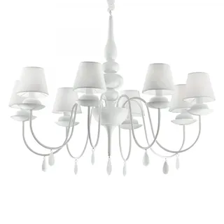 Ideal Lux Kronleuchter Blanche SP8, 8-flammig, E14, weiß