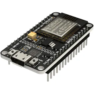 AZDelivery NodeMCU V2 WiFi Amica ESP8266 ESP-12F Development Board mit CP2102 Unverlötet Version kompatibel mit Arduino inklusive E-Book!