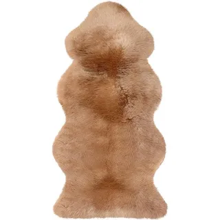 Heitmann-Felle Fellteppich HEITMANN FELLE "Lammfell KE 152 - Premium Qualität" Gr. 41, braun (camelfarben), B:68cm H:70mm L:140cm, Lammfell, Teppiche, Fellteppich, echtes Austral. Lammfell, besonders weich, auch ideal als Bettvorleger