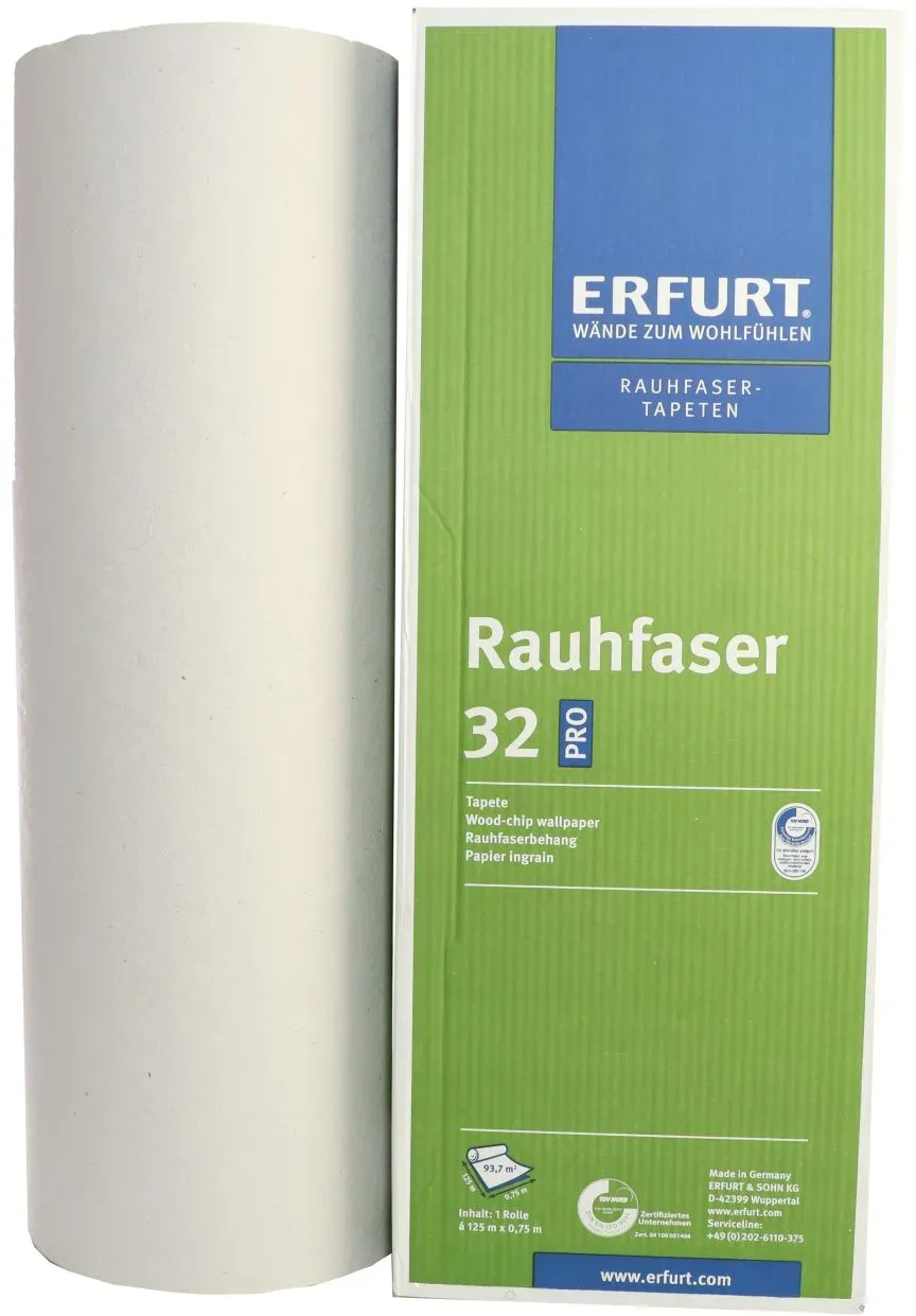 ERFURT Rauhfaser Tapete 32 Pro, elegante Struktur, 125 x 0,75 m, ausreichend für...