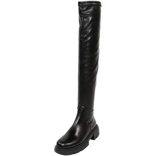 Paul Green Stiefel 9109-002, Glattleder, Schwarz, Damen EU 5/38 - 38 EU