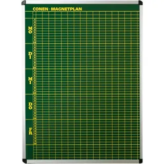 Stundenplantafel aus Premium Stahlemaille in blau