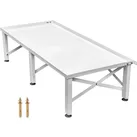 VEVOR Waschmaschinen Untergestell Doppel 124x55x30 cm, Waschmaschinen Erhöhung Eisen Waschmaschinensockel mit Anti-Rutsch-Gummifüße Podest für Waschmaschine Trockner Kühlschrank Tragfähigkeit 150 kg