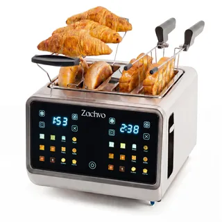zachvo Langschlitz-Toaster Silber