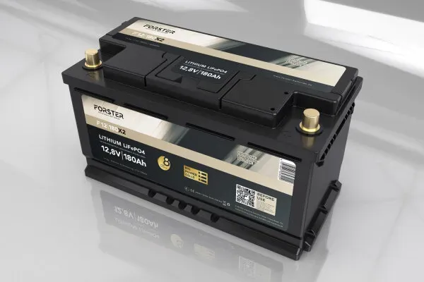 FORSTER 180Ah 12,8V Lithium LiFePO4 Premium Batterie | 200A-BMS-2.1... - 0% MwST. (Angebot gemäß §12 USt Gesetz.)