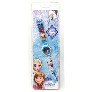 Disney Frozen Armbanduhr Mit Anna Und Elsa auf Der Band