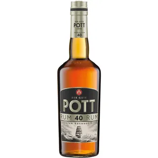 POTT Rum 40% vol. (1 x 0,35 l) - Echter Übersee-Rum, ideal für den heißen oder kalten Genuss, zu Glühwein oder als Feuerzangenbowle, in Longdrinks, pur oder zum Backen