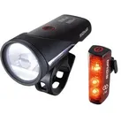 Sigma Fahrradlicht Aura 100 USB + Blaze Link, Front-/ Rücklicht Set, LED, 100 Lux, USB aufladbar