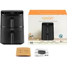 Cosori CAF-DC121-ADER Doppel-Heissluftfritteuse, Fritteuse, Schwarz