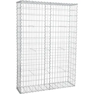 Estexo Gabione Steingabionen Steinkorb Gabionen Wand Drahtkorb 30 cm 100x150x30cm