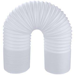 Abluftschlauch, PVC flexibel Abluftschlauch Klimagerät Ø150mm, abluftschlauch 150mm, Abluftschlauch HitzebestäNdiger Einziehbarer für Klimagerät Abzugshaube Trockner Wäschetrockner (1,5M)