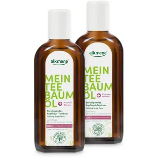 alkmene  alkmene Mein Teebaumöl Kopfhaut Tonikum 2x 250 ml Juckreiz Linderung 100% bestätigt - naturreines Teebaumöl, vegan & klimaneutral - beruhigendes Haarwasser bei trockener & juckender Kopfhaut