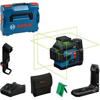 Bosch Linienlaser GLL 12V-100-33 CG mit 1 x Akku GBA 12V 2.0Ah, in L-BOXX