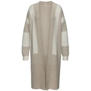 LASCANA Longstrickjacke Damen creme-beige Gr.40/42