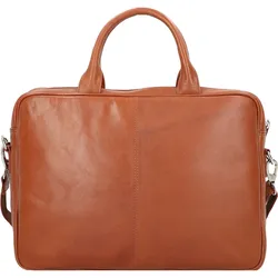 Dermata Aktetas/Schoudertas Leder 2840 Cognac (15"), Notebooktasche, Braun