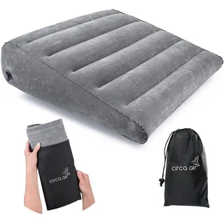 Circa Air Aufblasbares Keilkissen – Reise-Keilkissen zum Schlafen von Säure-Reflux, nach Operationen, Bettkeilkissen für Kopf, Schulter, Rücken, Knie, Beinerhöhung, GERD, Schnarchen, Sodbrennen