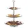 8 x 3 Etagen rund Cupcake Keks Obst Muffin Servierständer Hochzeit Glas Edelstahl Silber/transparent