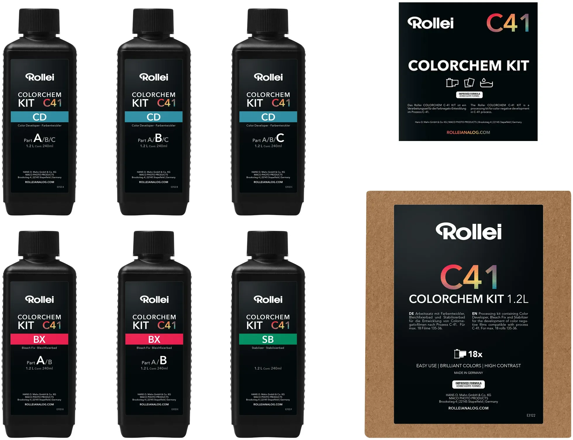 ROLLEI Kit C-41 Colorchem 1.2L