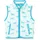Playshoes Fleece Weste Pferde Blau/Türkis 104
