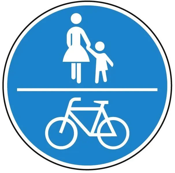 Verkehrszeichen Gemeinsamer Geh- und Radweg