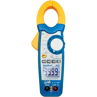 Peaktech 1625 – Stromzange Digital Multimeter, Zangenmessgerät, TÜV/GS, Strommesszange, 4000 Counts, Berührungsloser Spannungsmesser, Strommessgerät, Durchgangsprüfer - Max 600 V