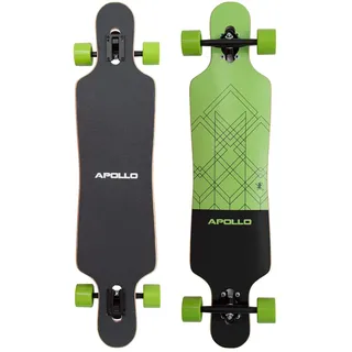 Apollo Longboard Vanua Flex III Special Edition Komplettboard mit High Speed ABEC Kugellagern inkl. Skate T-Tool, Drop Through Freeride Skaten Cruiser Boards