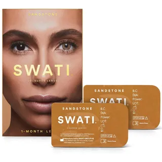 swati cosmetics 1 Month Lenses Sandstone