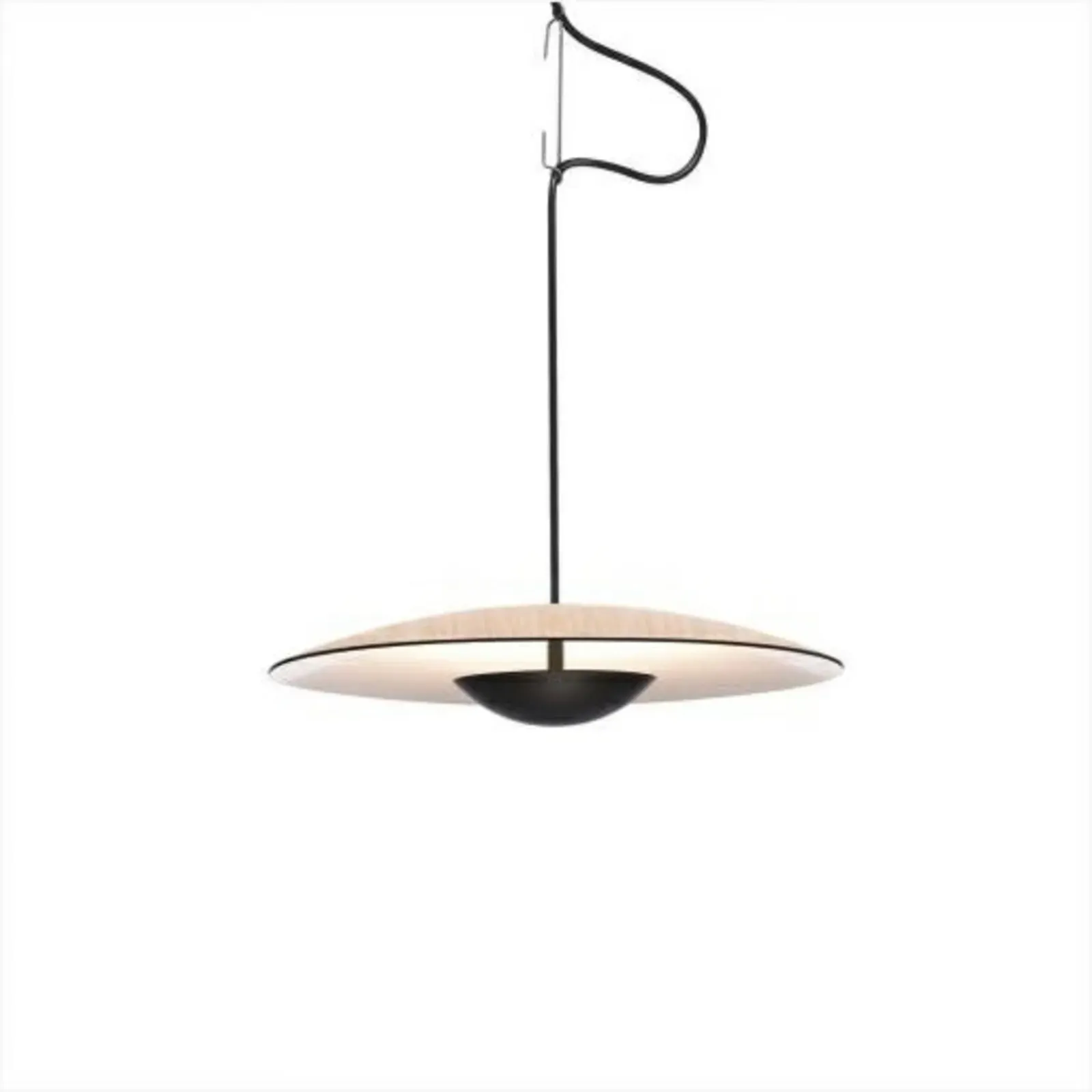 Pendelleuchte MARSET, Holz, für Wohnzimmer, Aluminium