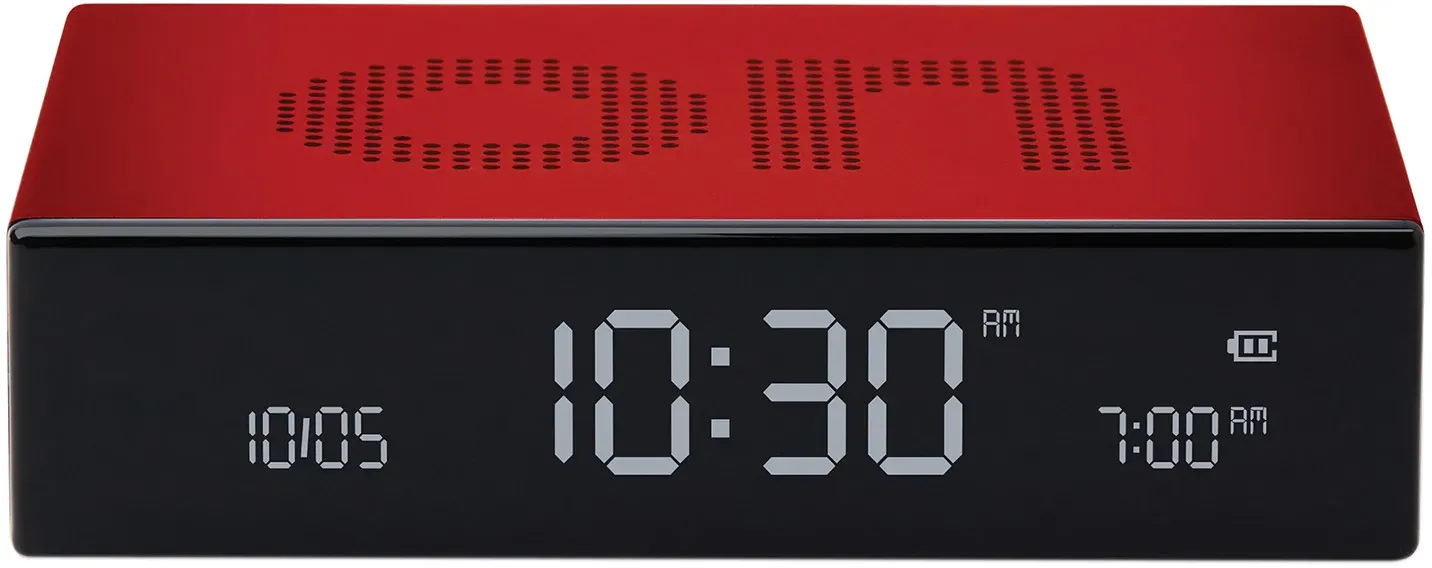 Lexon LR152R Digitalwecker Flip Premium Rot