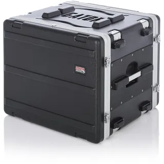 Gator Cases 8U Rack Case mit Gummi-Stoßdämpfern an jeder Ecke, schwarz (G-SHOCK-8L)